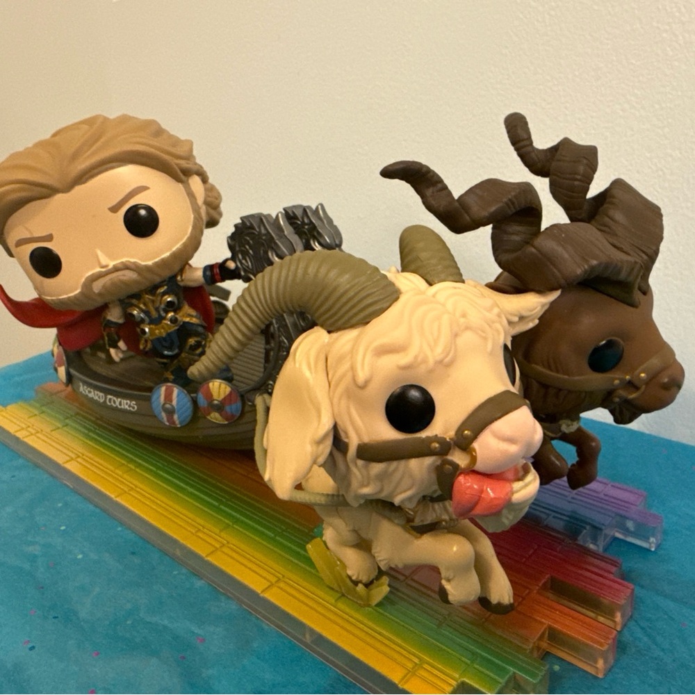 Funko Action Figure Set with Thor and Goats